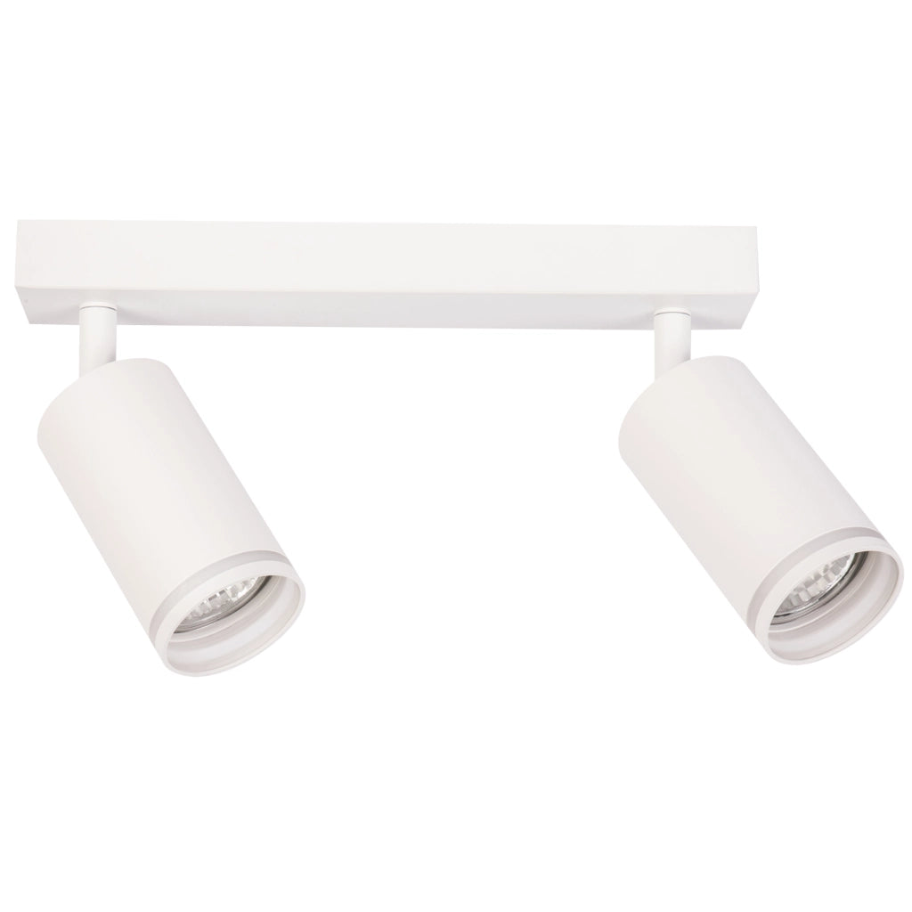 Lampada parete/soffitto 2xGU10 bianca Paris Polux 322289