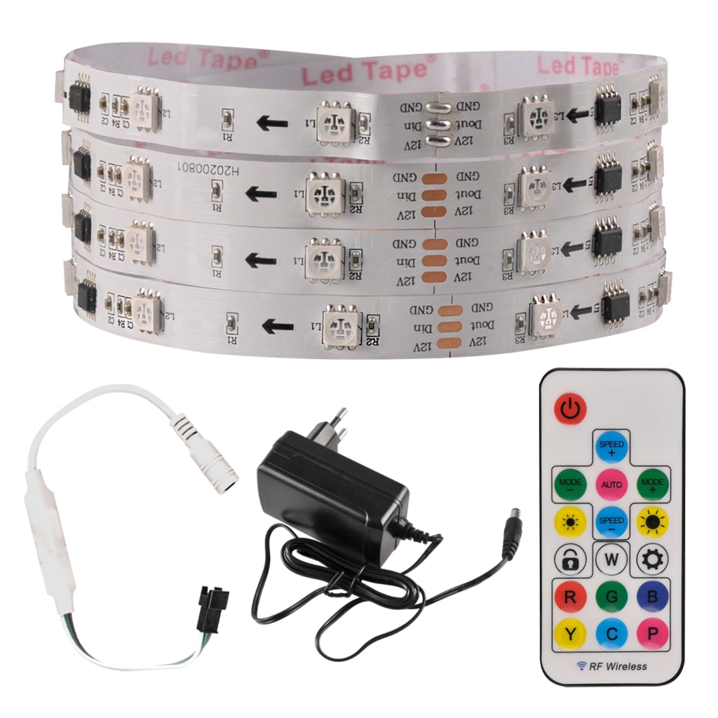 Kit Striscia LED RGB Magic 2m 12V IP20 telecomando Polux