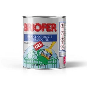 SMALTO BRIOFER ANTIRUGGINE GEL 0,75L GRIGIO AC.- 6,0 pz