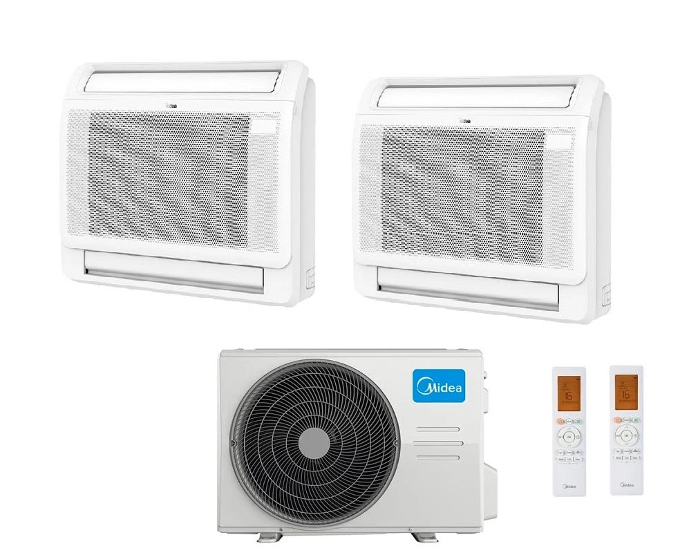 Condizionatore Midea Console Dual Split 9+12 btu con M3OG-21HFN8-Q R-32 Wi-Fi Optional