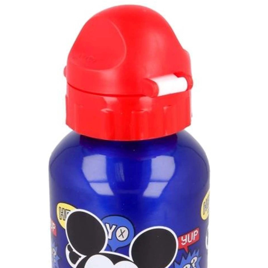 Borraccia per Bambini 500ml Tappo a tenuta stagna ermetico Blu / Rosso Mickey Mouse