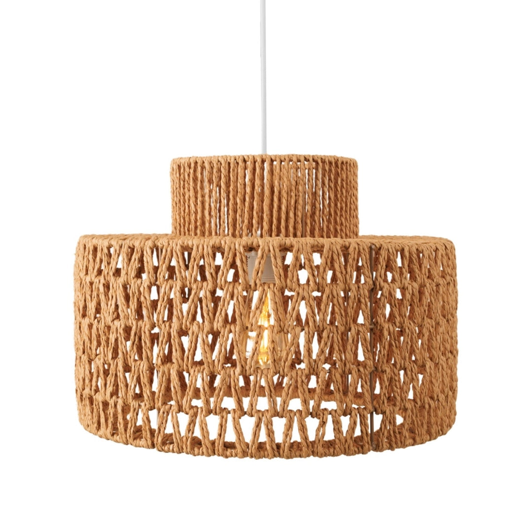 Lampada a sospensione bianca carta Ø40 Maxlight Raffle E27