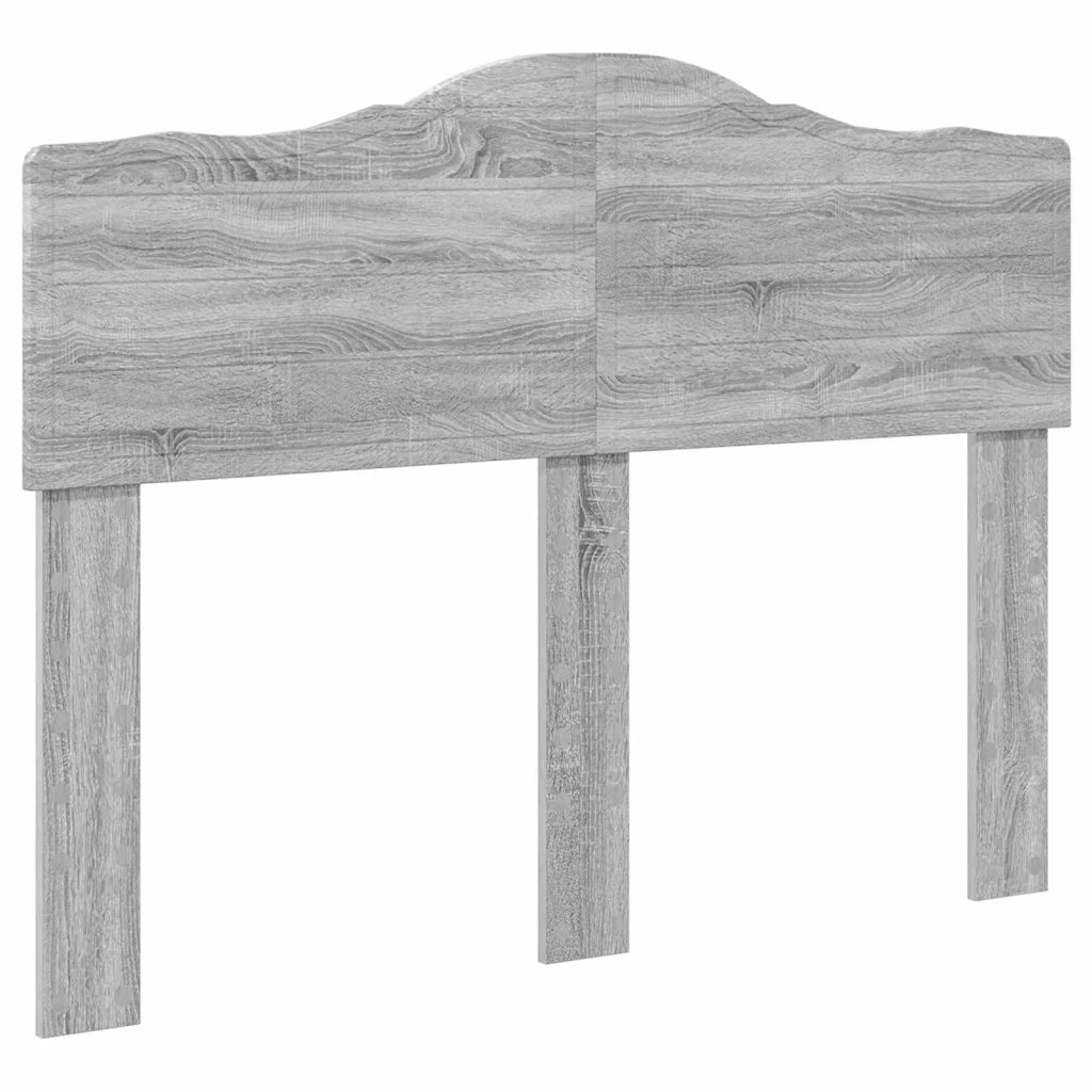 Letto matrimoniale | Letto per adulti | Struttura del letto con testiera Grigio Sonoma 120 x 200 cm