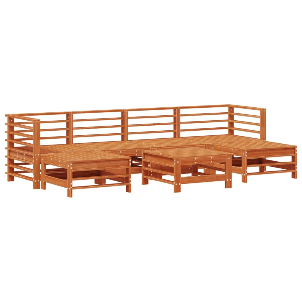 Set Lounge da Giardino 7 pcs Marrone Cerato 3418103