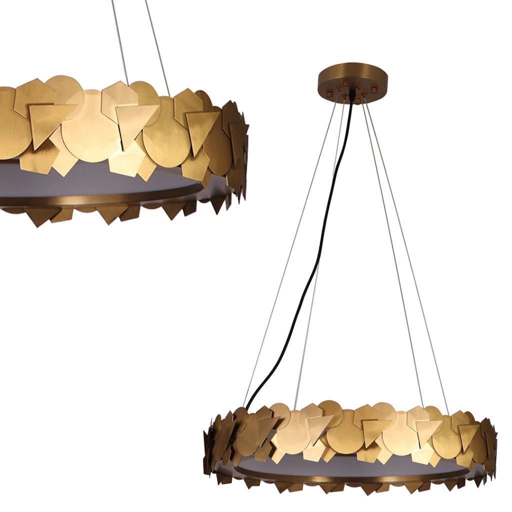 Lampada a sospensione Milagro SOHO LED 24W oro Ø50