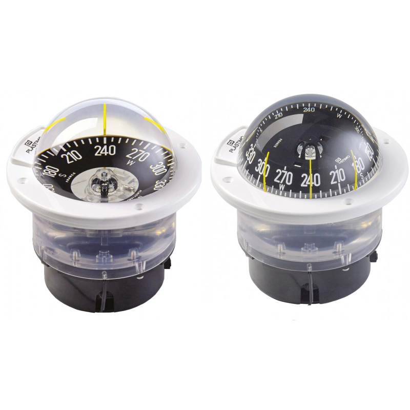 BUSSOLA OLIMPIC 100 ROSA NERA WHITE COMPASS WITH BLACK CONIC CARD