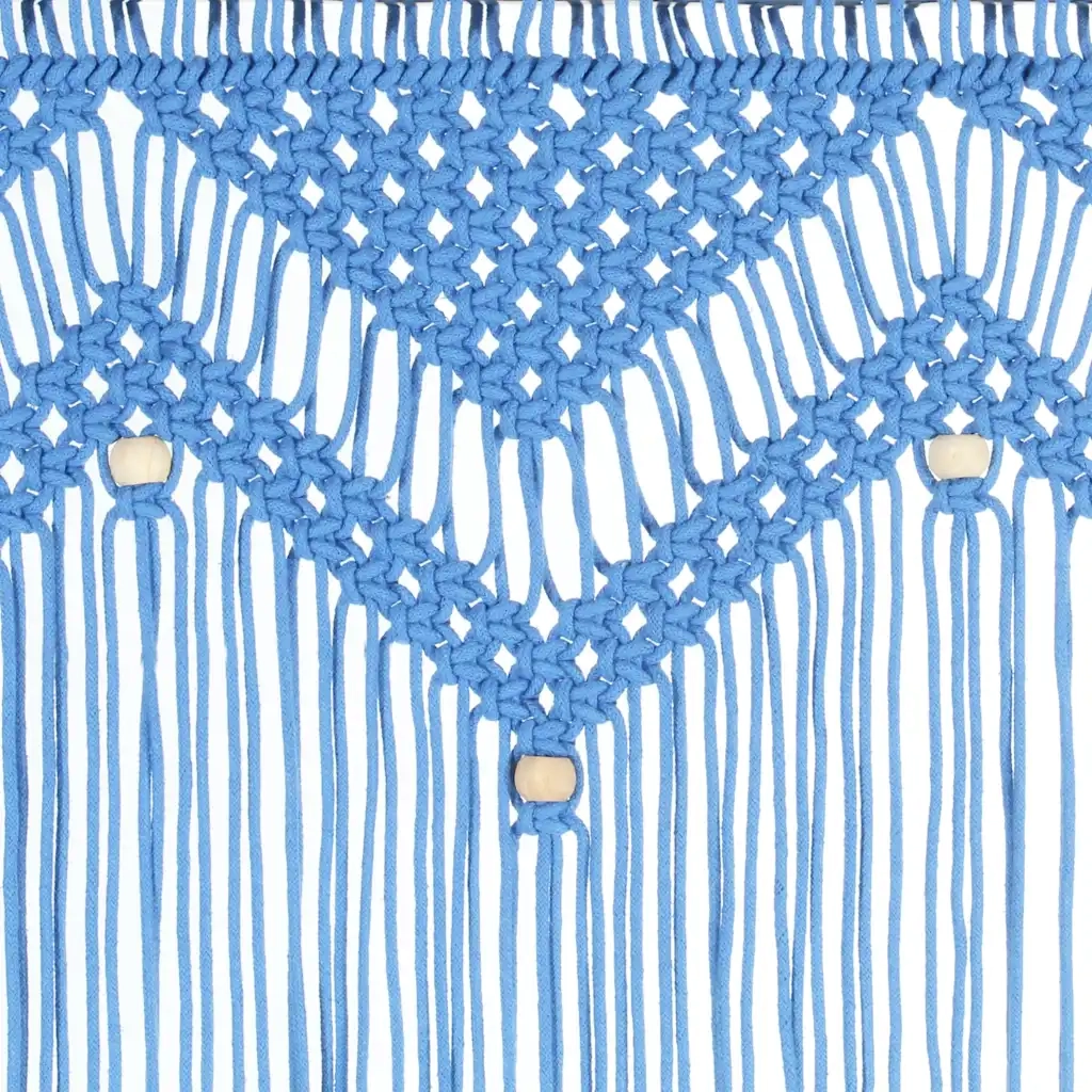 Tenda Macram¨¨ Blu 140x240 cm in Cotone