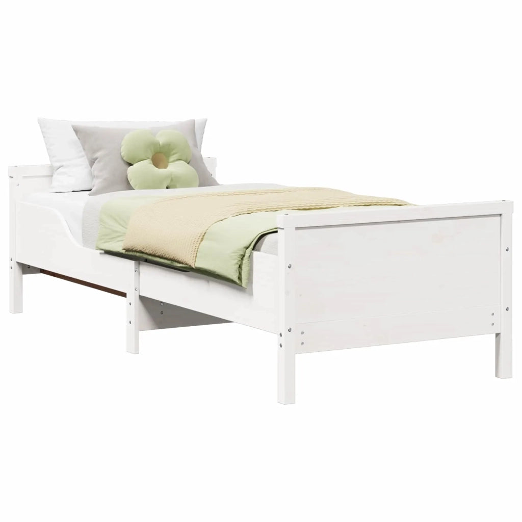 Struttura del letto Bianco 80 x 200 cm Legno multistrato