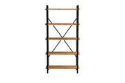 Libreria in legno "Nero" - 90 x 33 x 180 cm - Pino AtlanticoNero