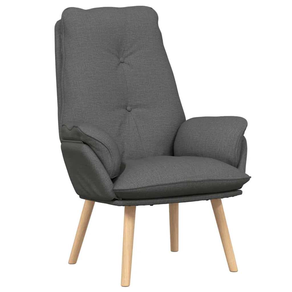 poltrona Grigio scuro 69 x 74 x 93 cm Tessuto e compensato 42001851