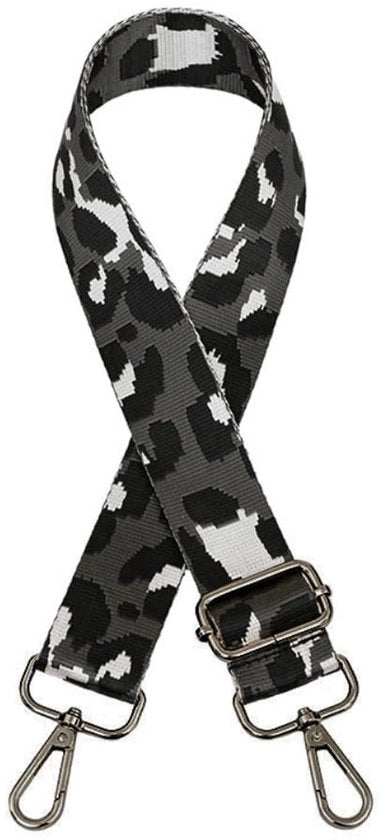 Cinturone Versatile 75-130 cm - Cinturone con Fermo Spalla - 3,8 cm Largo - Disegno Leopardo - Materiale Polyester - Cinturone con Cinturino