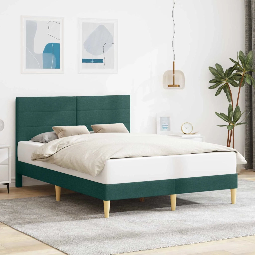 Struttura del letto Verde Scuro 120 x 190 cm Tessuto 42027573
