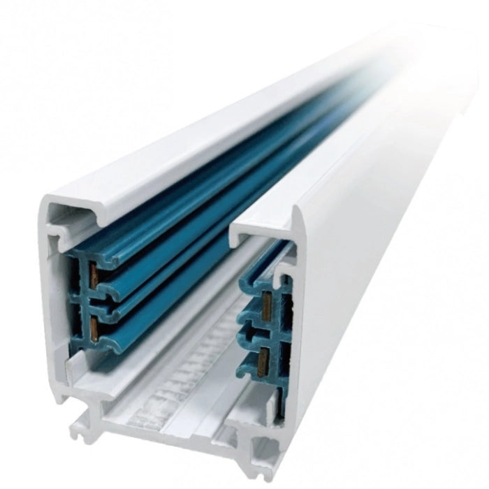 Asta Binario Trifase 1 Metro Bianco 2000w 10A 220 Dimensioni 100 x 3,22 x 3,56cm AB01B