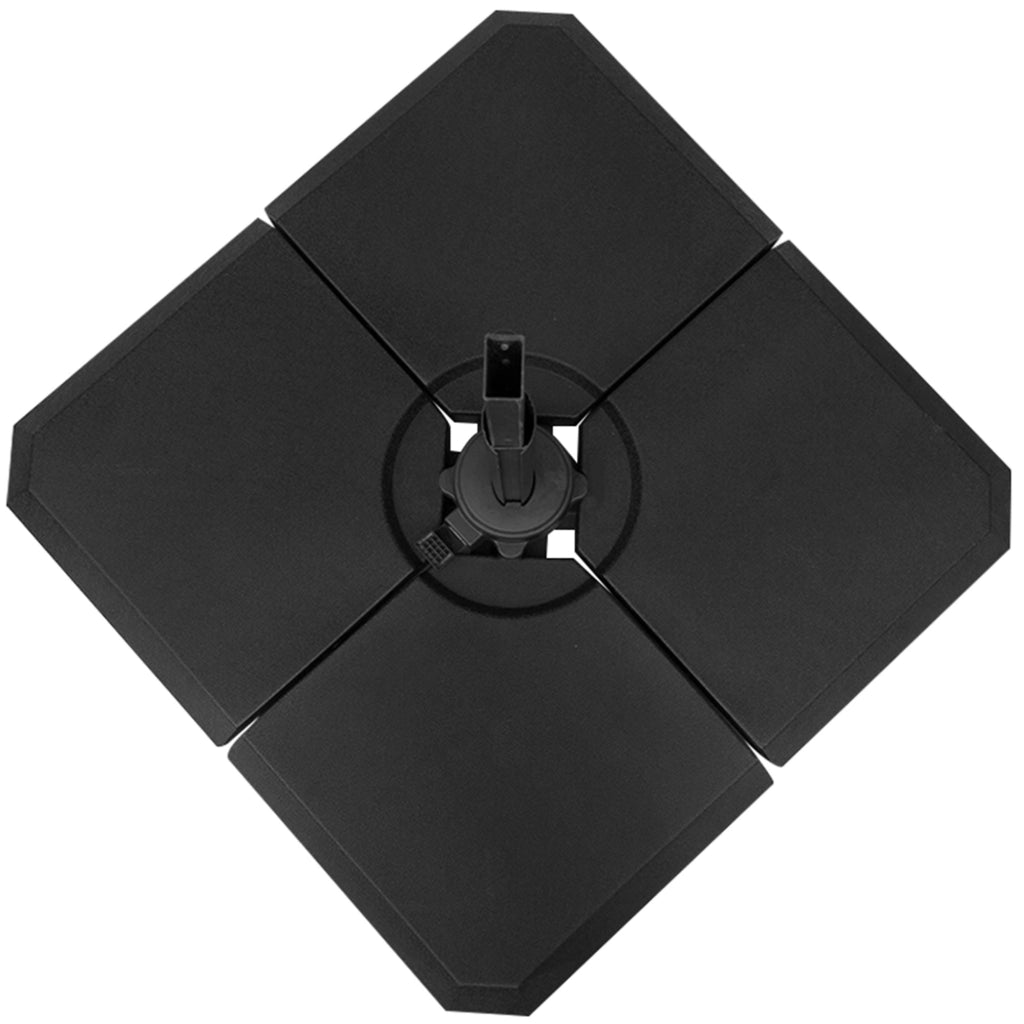 Base per Parasole ¨C Minimal ¨C Nero 100x100x9.5 cm HDPE