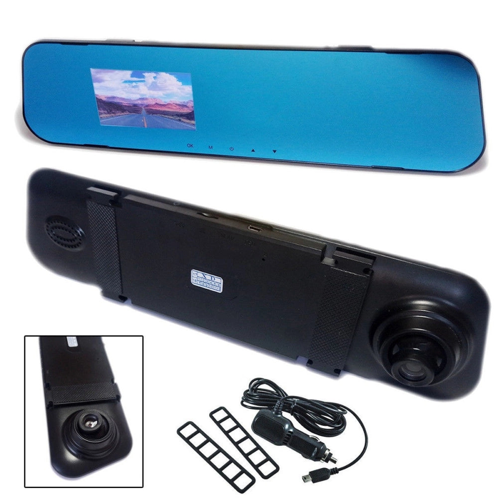 Trade Shop - Specchietto Frontale Monitor Dvr Videoregistratore Telecamera Anteriore Full Hd -