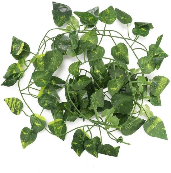 Nepplant 6,89ft - Vite artificiali - Pianta climatica flessibile - Decorazione per rettili - Realistico e duraturo - Aspetto naturale - Decorazione per terrario