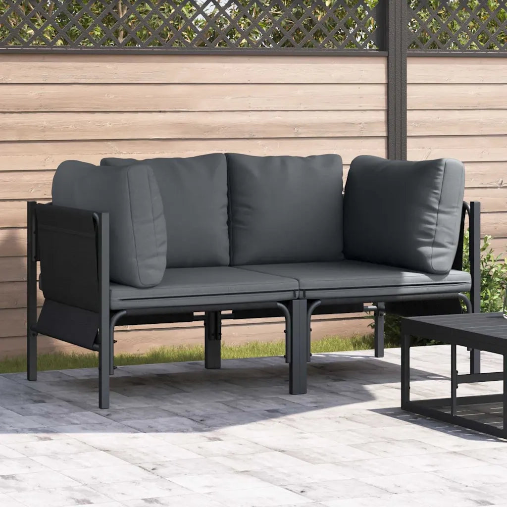 Mobili da Esterno 2 Pezzo Antracite 80 x 80 x 71 cm Acciaio 42009987