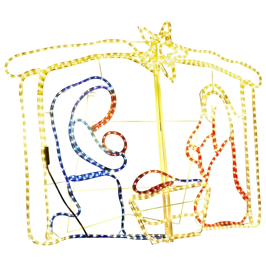 Natività Decorazione di Natale 240 LED 116x41x87 cm 289981