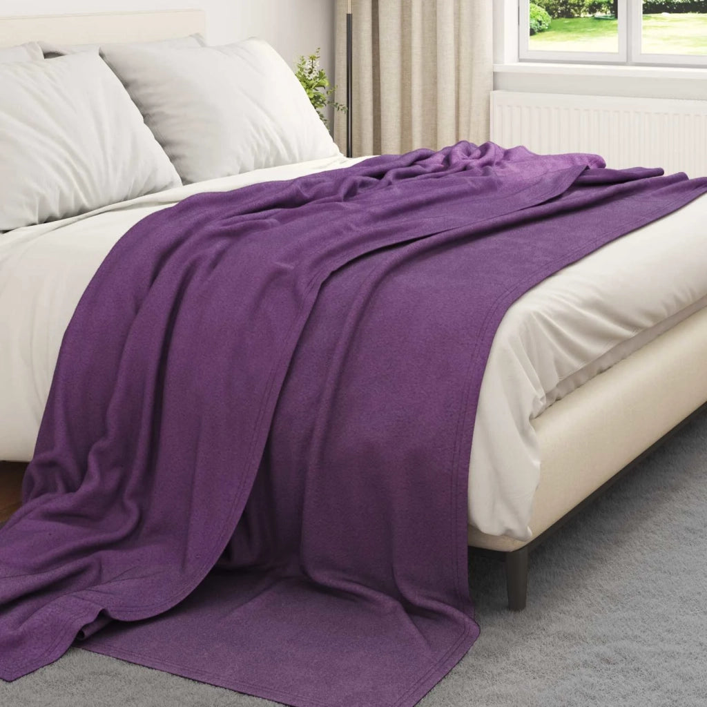 Coperte da Pile 6 pcs Viola 270 x 240 cm Panno 42017080