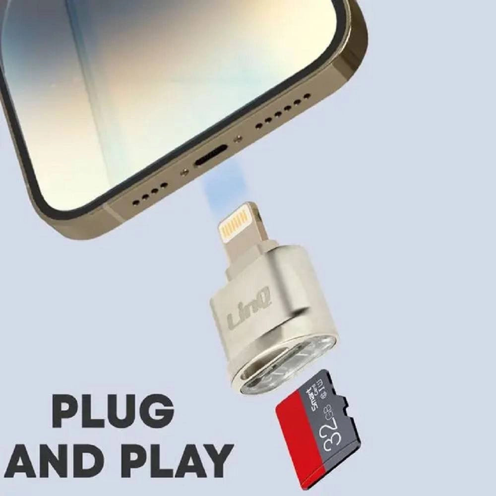Trade Shop - Lettore Di Schede Micro-sd / Transflash Verso Lightning Velocità 480mbps Otg458 -