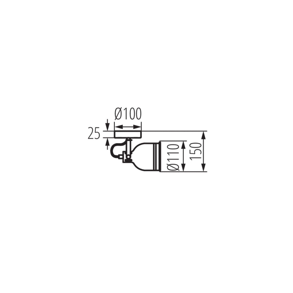 Faretto parete/soffitto DERATO bianco E14 8W Kanlux 35641