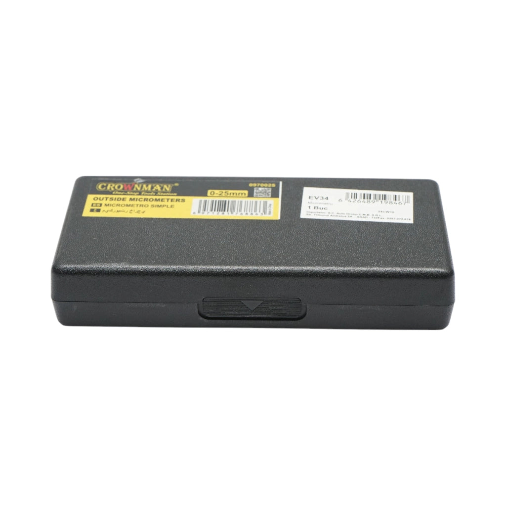 Micrometro meccanico per esterni 0-25mm Crownman