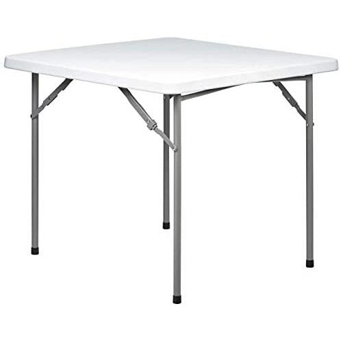 TAVOLO ADOLF 87X87XCM74CM PIEGHEVOLE IN RESINA BIA