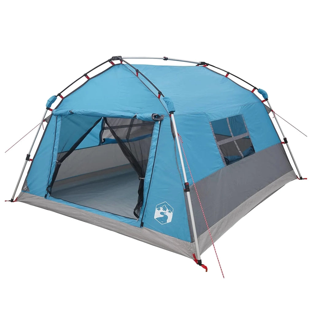 Tenda istantanea resistente all'acqua 4 persona Blu 42042271