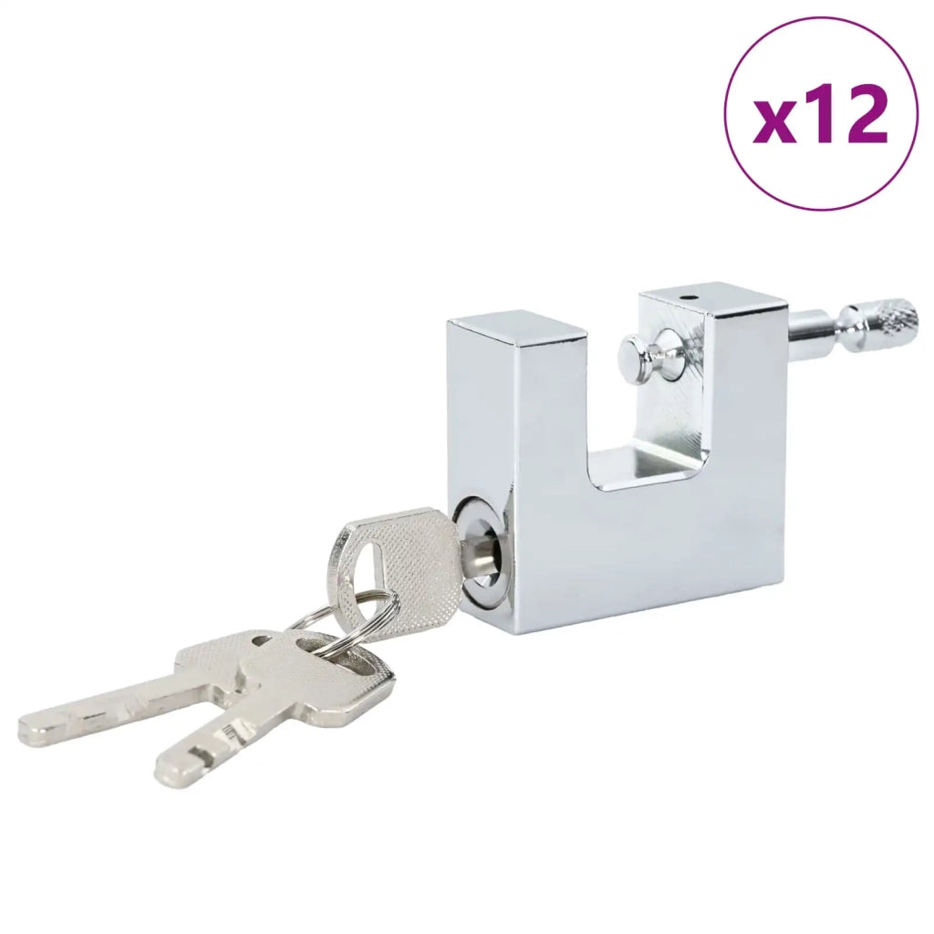 Lucchetto 12 pz Argento Acciaio CFW1196445