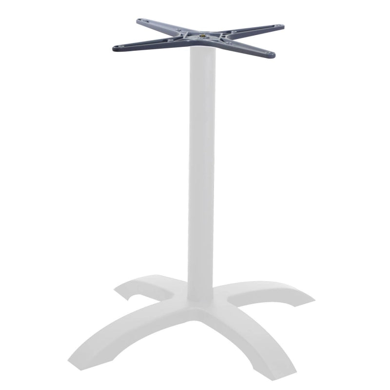 Base tavolo alluminio Alan bianco quadro cm 52x52h72