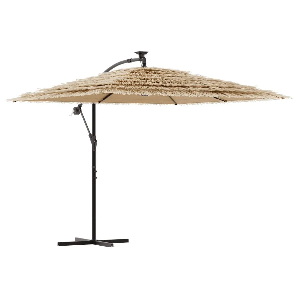 Ombrellone Giardino con Palo in Acciaio Marrone 290x290x238 cm 4005082