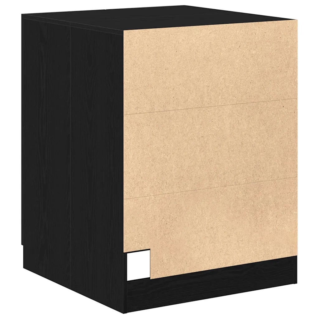 Armadio per Lavatrice Rovere Nero 70,5 x 71,5 x 91,5 cm 862667