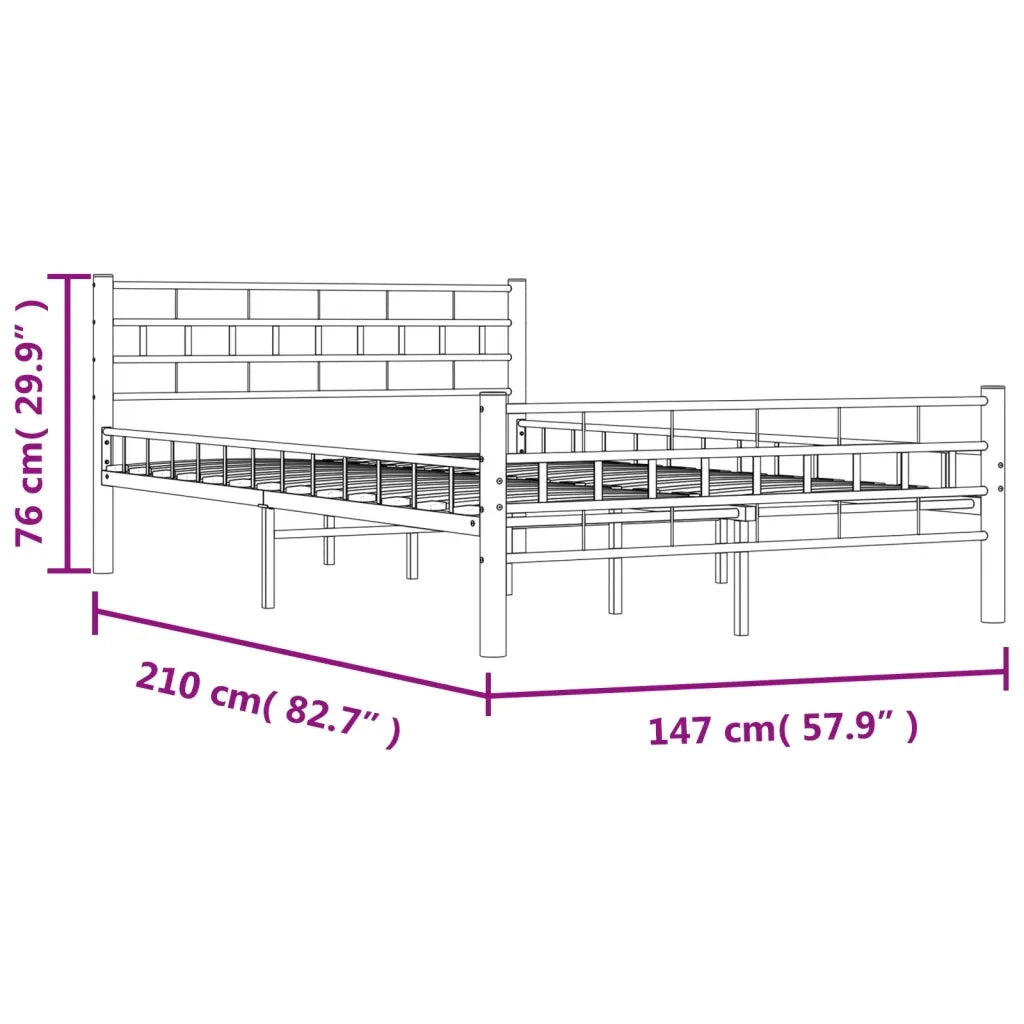 Giroletto Bianco in Metallo 140x200 cm 285298