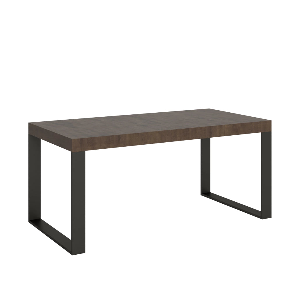 Tavolo allungabile 90x180/284 cm Tekno Noce telaio Antracite