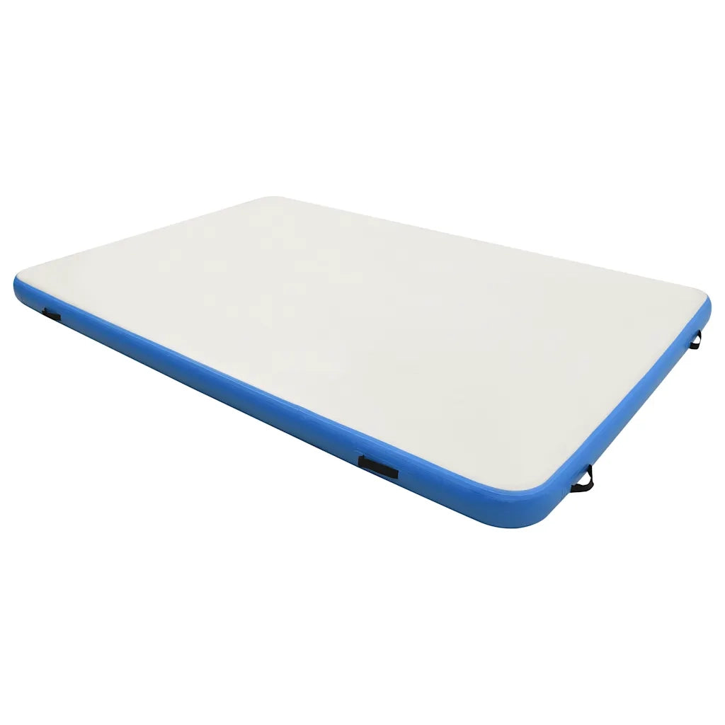 Tappeto Galleggiante Gonfiabile Blu e Bianco 200x150x15 cm 92721