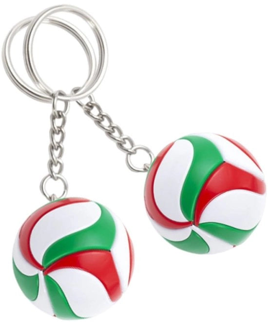Accessorio per chiavi da volley - 2 pezzi - Accessori per chiavi sportivi - Decorazioni appese - Regalo per adulti - Materiale ecologico