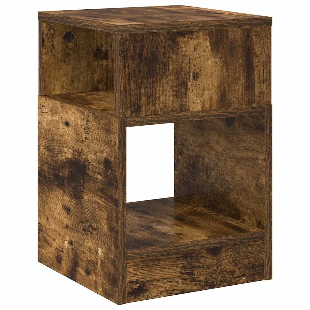 Tavolino 2 pcs Rovere fumé 30,5 x 30 x 45 cm Legno multistrato 890905