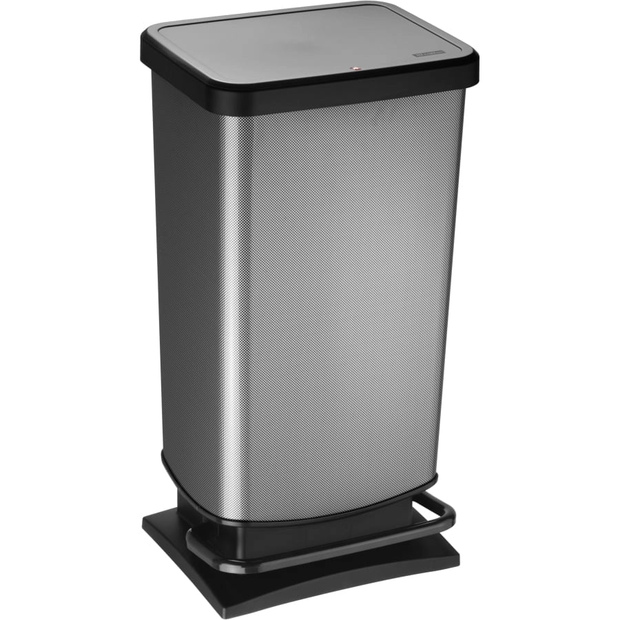 Pattumiera con pedale 40lt paso carbonio