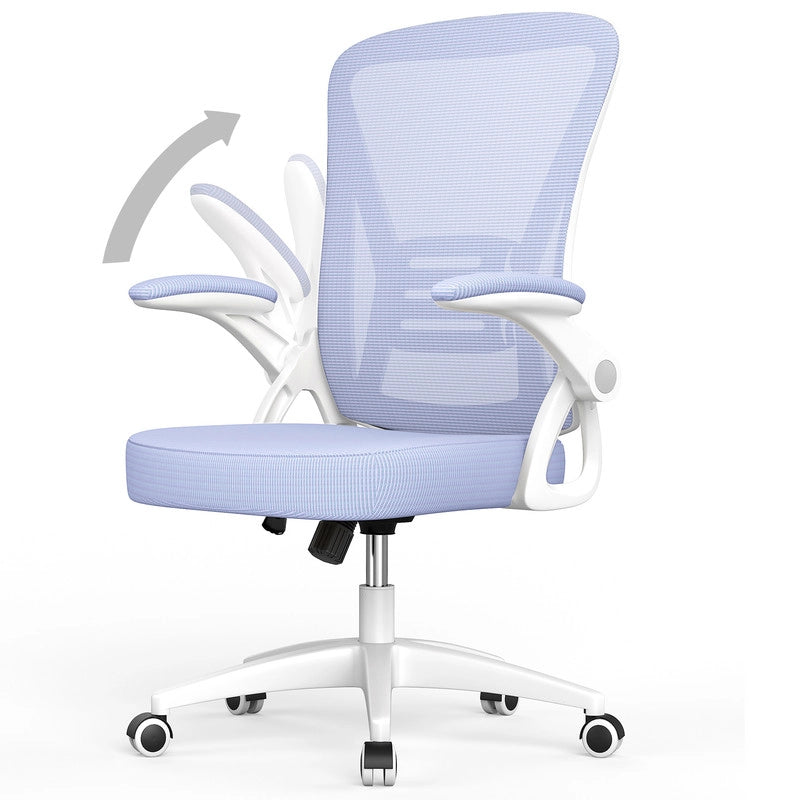 Sedia da ufficio ergonomica HAMLODY - con rotelle - Schienale regolabile con supporto lombare - Altezza regolabile - Viola
