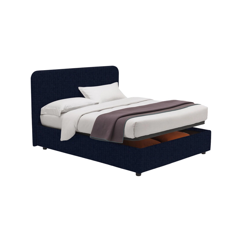 Telford, Letto Piazza e Mezza Sfoderabile Made in Italy, Viola Scuro