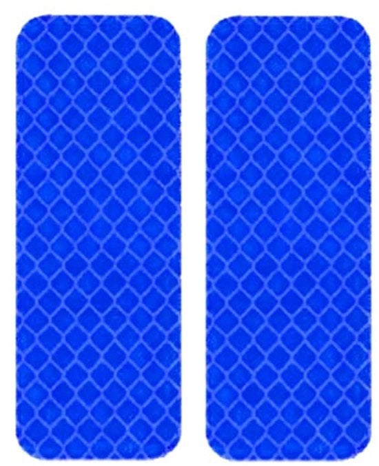 Sticker Riflettente - 10 Pezzi - Alta Qualità - Impròvibile all'Acqua - Resistente ai Contatti - Visibilità Notturna - Tecnologia Riflettente a Prismi - Nastro Riflettente
