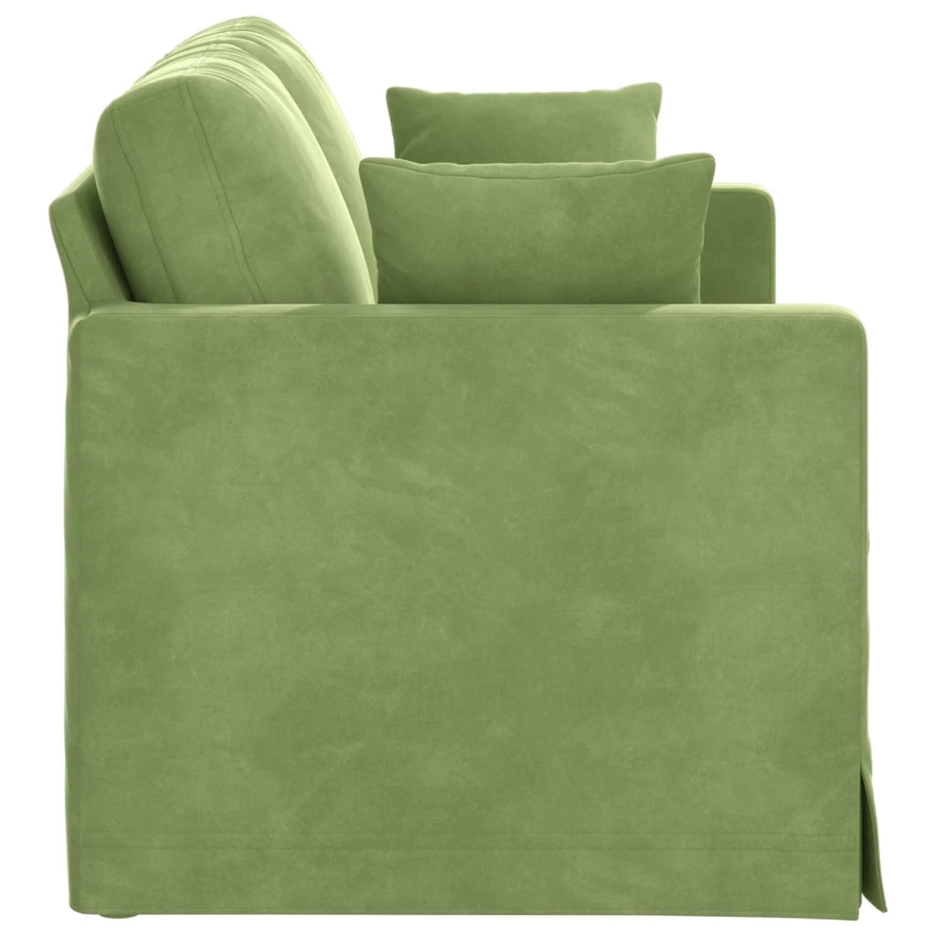 Divano Verde chiaro 138 x 78 x 80 cm Velluto