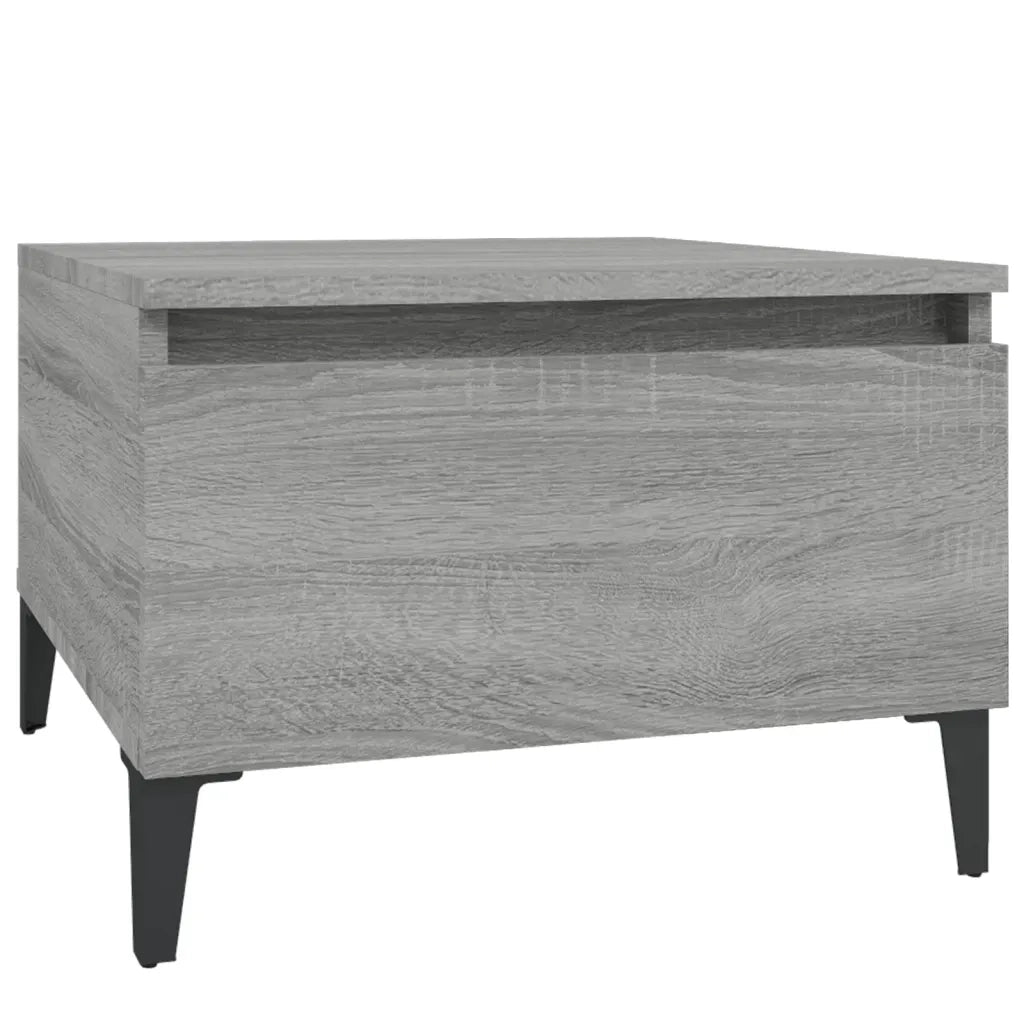 Tavolino-Tavolino da soggiorno-Tavolo Grigio Sonoma 50x46x35 cm in Legno Multistrato 633685
