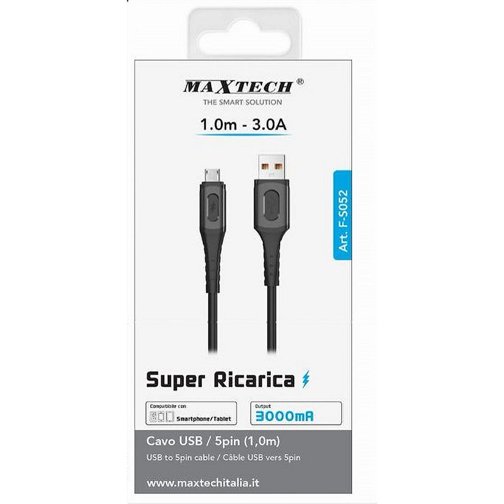 Trade Shop - Cavo Usb A Micro Usb Super Ricarica 3a Trasferimento Dati 1mt Smartphone F-s052 -