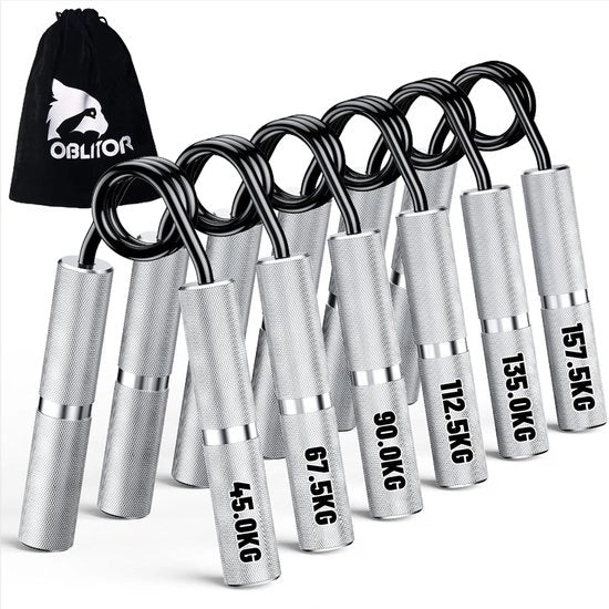 Allenatore manubriale 4 o 6 pezzi (22,5-157,5 kg) allenatore manubrio resistenza grip antislip per allenamento delle mani e esercizi di riabilitazione mani