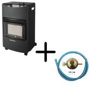 Stufa A Gas Pieghevole,Infrarossi,Adatta Per GPL/Butano/Propano,A 15 Kg,Sistema ODS+Regolatore+Tubo0.5 Metri+Fascette EcoPrice®
