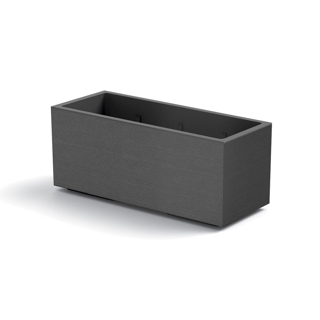 Vaso Fioriera Matheria da 100cm di design moderno vari colori con ruote Colore: Antracite