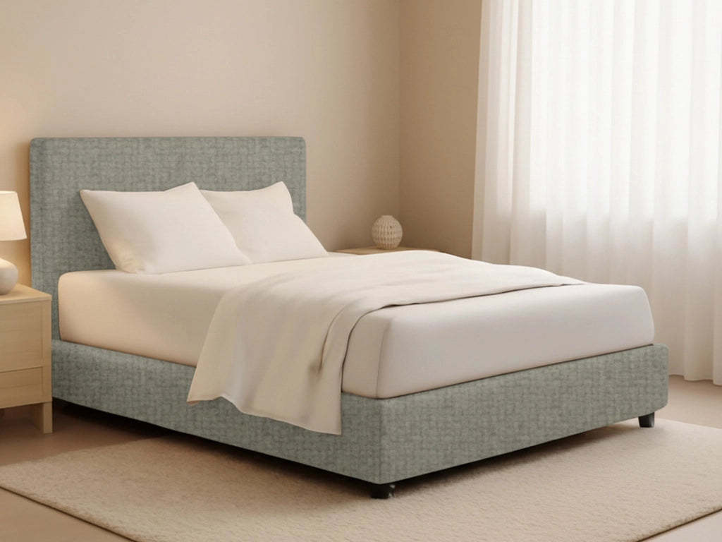 Harlow, Letto Piazza e Mezza Sfoderabile Made in Italy, Grigio