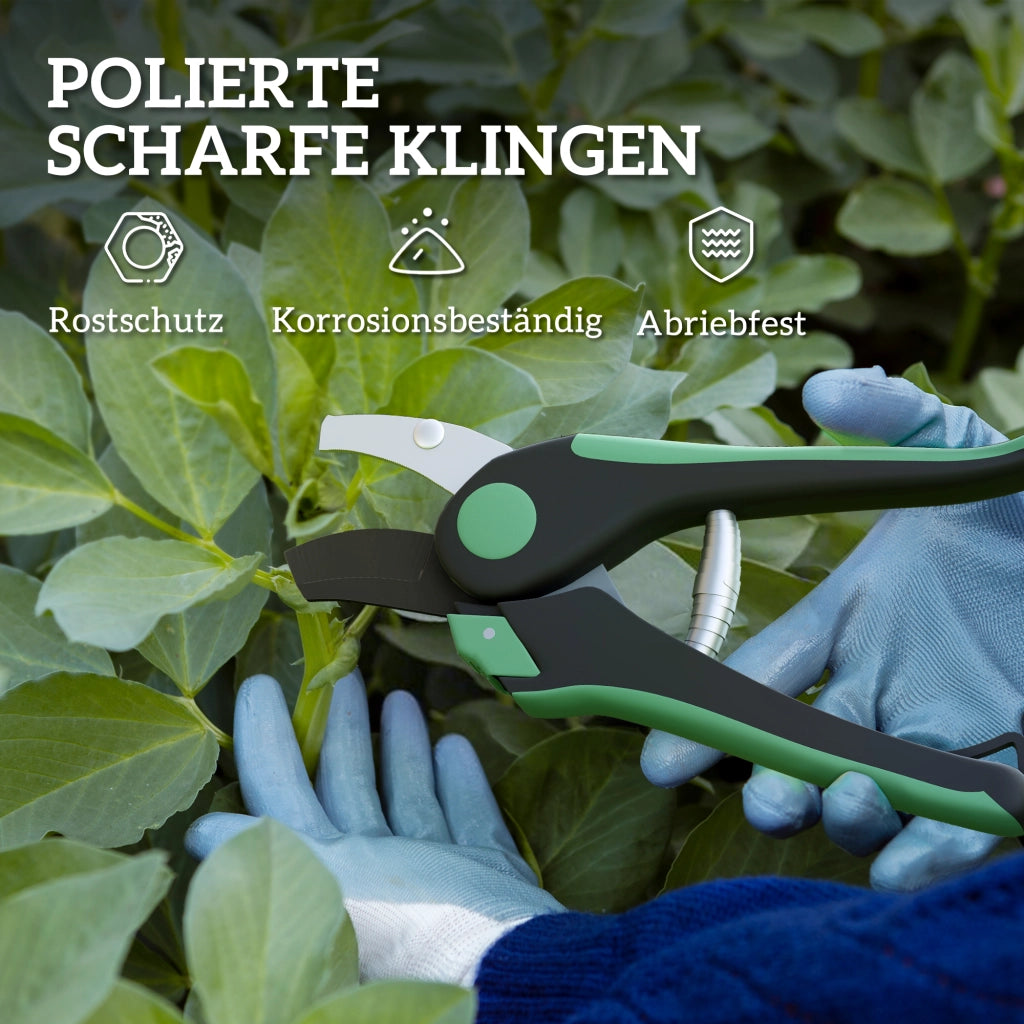 Set da giardino 2 pezzi ¨C zephmum ¨C verde e nero in metallo