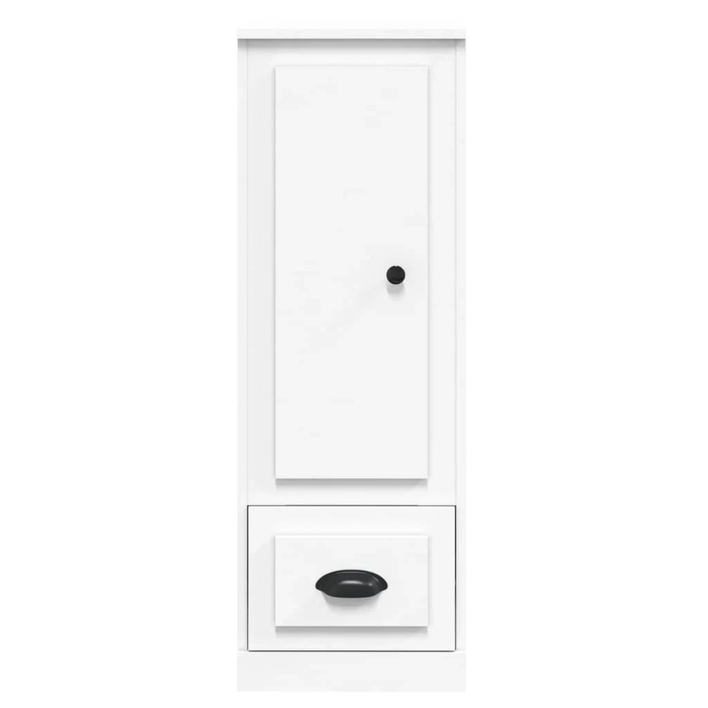 Buffet credenza cassettiera mobiletto mobile contenitore organizer cucina soggiorno salotto alto 36 x 35,5 x 103,5 cm legno ingegnerizzato bianco 02_0032436